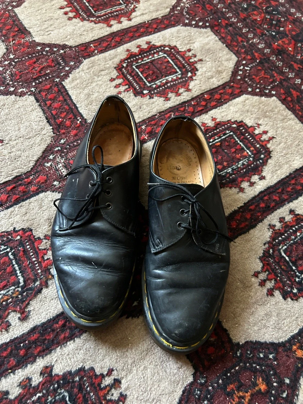 Vintage Made in England Doc Martens Oxford black shoes
